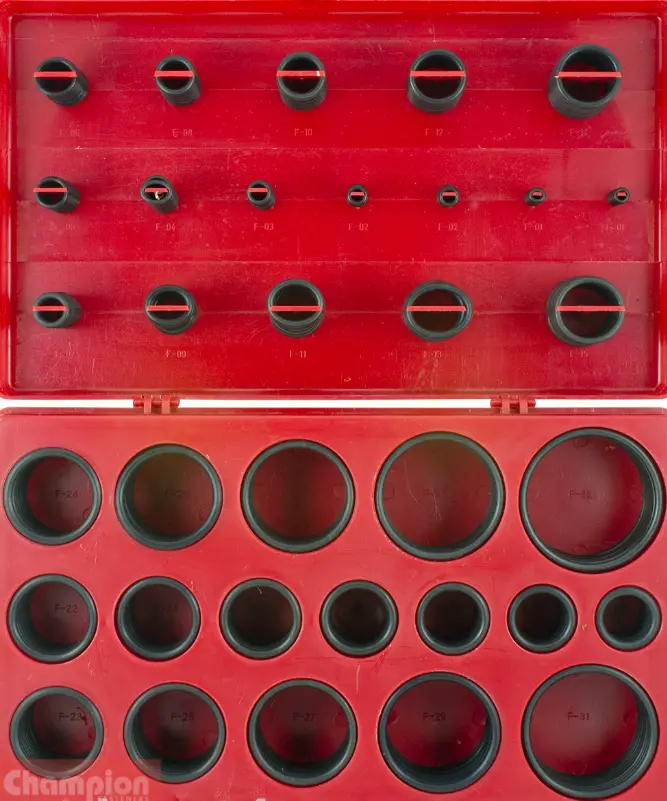 Champion Imperial O Ring Assortment  32 Sizes: 1/8″ To 2″ Id Ca407 1