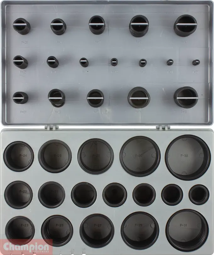 Champion Metric O Ring Assortment 32 Sizes: 3Mm To 50Mm Id Ca408 1