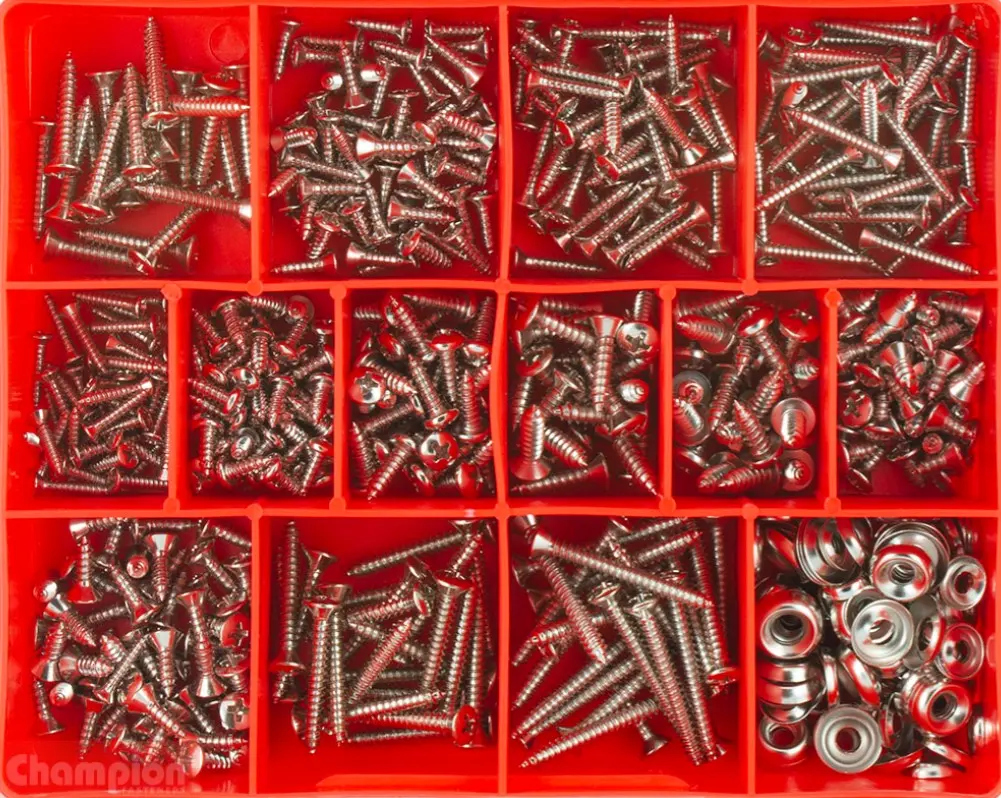 Champion Nickel Self-Tapping Screw Assortment Ca540 1