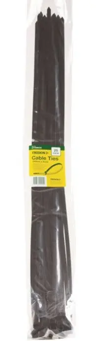 Tridon Black Cable Ties 750Mm X 9Mm Pk 25 Ct759bkcd 1