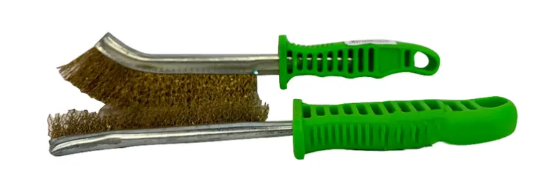 Union Hand Brush Brass Wire Green Handle  Hnj-92 7318920 1