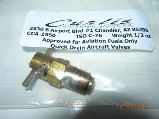 Valve, Fuel Drain - 1/8" Npt - Curtis 1