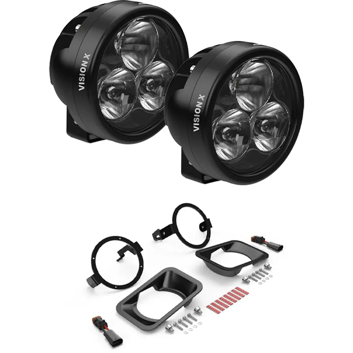 Vision X Led Fog Light Kit W/ Cr-3 Or Cr-4 Lights For 15-20 Ford F150 17-21 F250 F350 4