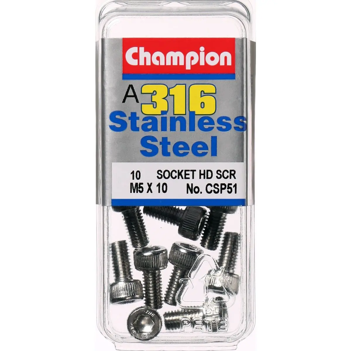 Champion Socket Head Screws 5Mm X 10Mm  Csp51 1