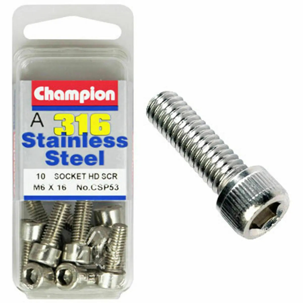 Champion Socket Head Screws 6Mm X 16Mm  Csp53 1