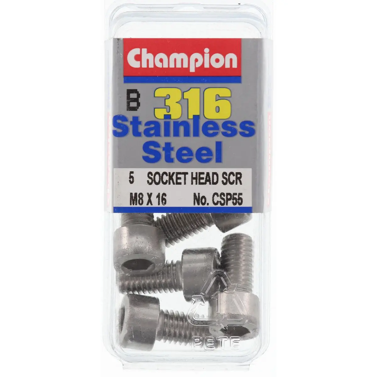Champion Socket Head Screws 8Mm X 16Mm  Csp55 1