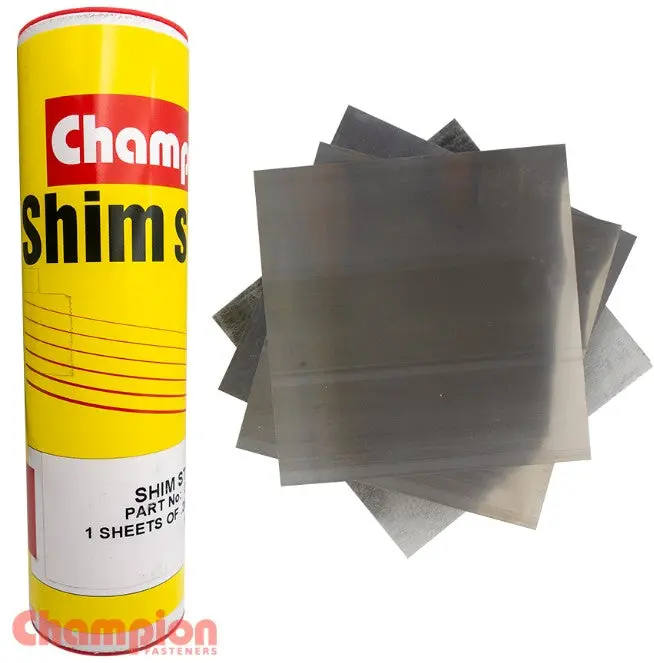 Champion Shim Steel Sheet 150 X 150 X .25Mm (.010") 6/Pack Css803 1