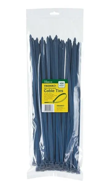 Tridon Metal Detectable Cable Ties 390 X 8Mm  100 Pack Ct408md-100 1