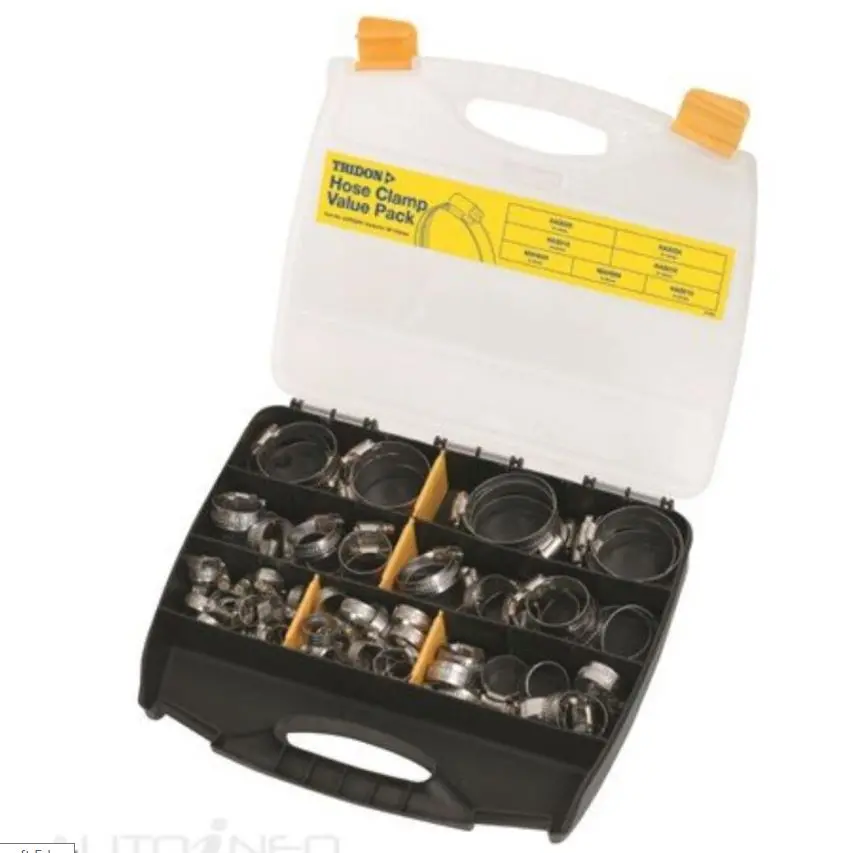 Tridon Hose Clamp Value Pack Perforated Full Stainless Steel 82 Clamps Cvp82ss 1
