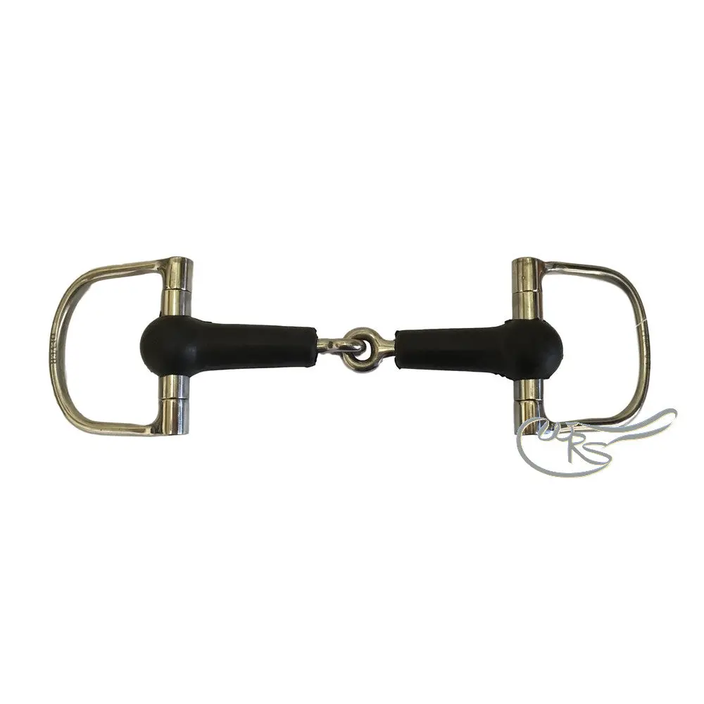Rubber Jointed 'D' Ring Snaffle 1