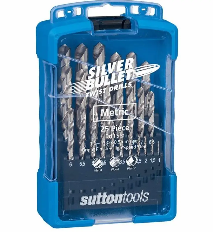 Sutton Silver Bullet Jobber Drill Set Sm3 Bright 25 Piece Metric 13.0 X 0.5Mm D101sm3 1