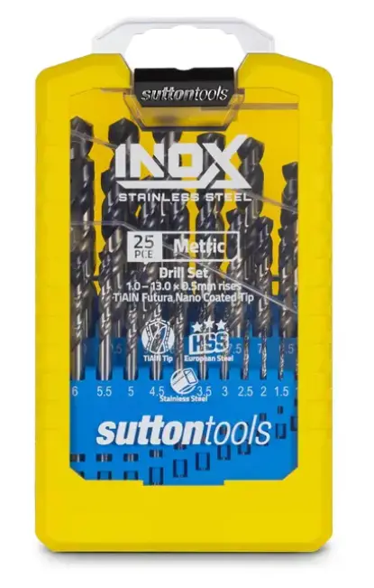Sutton Drill D109 Sm3 Set 25Pce Jbr Hd Cobalt S/Pt 1.0-13.0X0.5Mm D180sm3 1