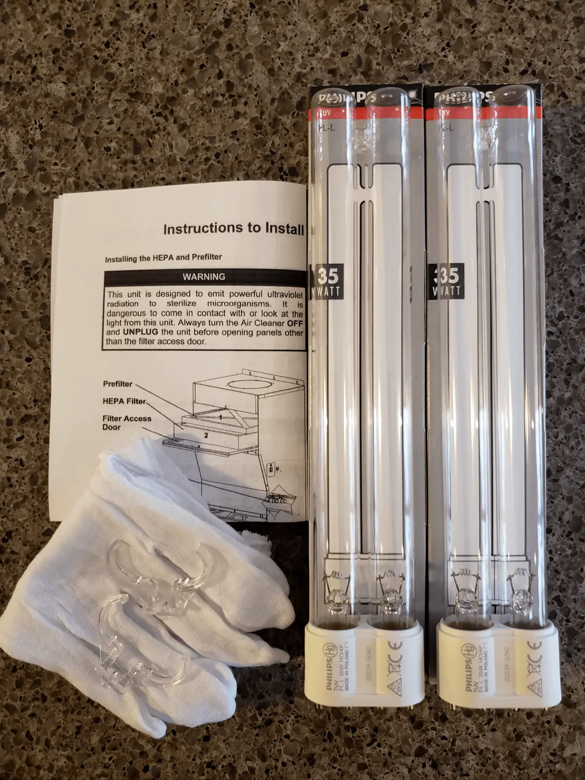 Amp-Dm900-0191 - Uvc Bulb Kit (2-Bulbs)- Replace Every 2Yr 1