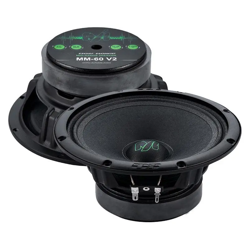 Deaf Bonce Machete Mm-60 V2 6.5" 6-1/2 4-Ohm Pair 180W Midrange Car Speakers 1