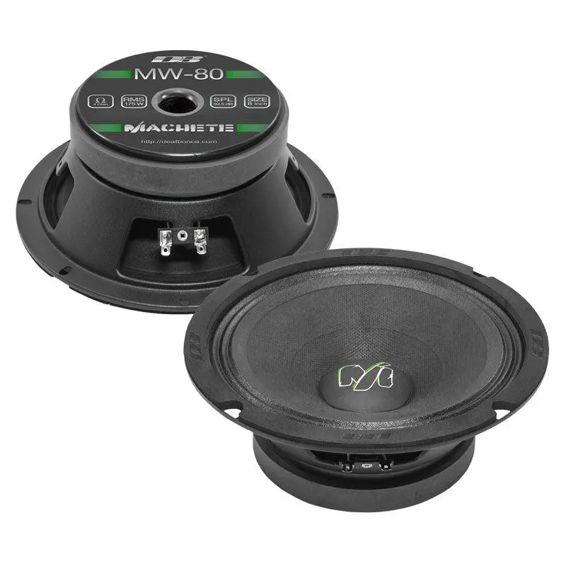 Deaf Bonce Machete Mw-80 8” 350W 4-Ohm Pair Of Midbass Speakers 1