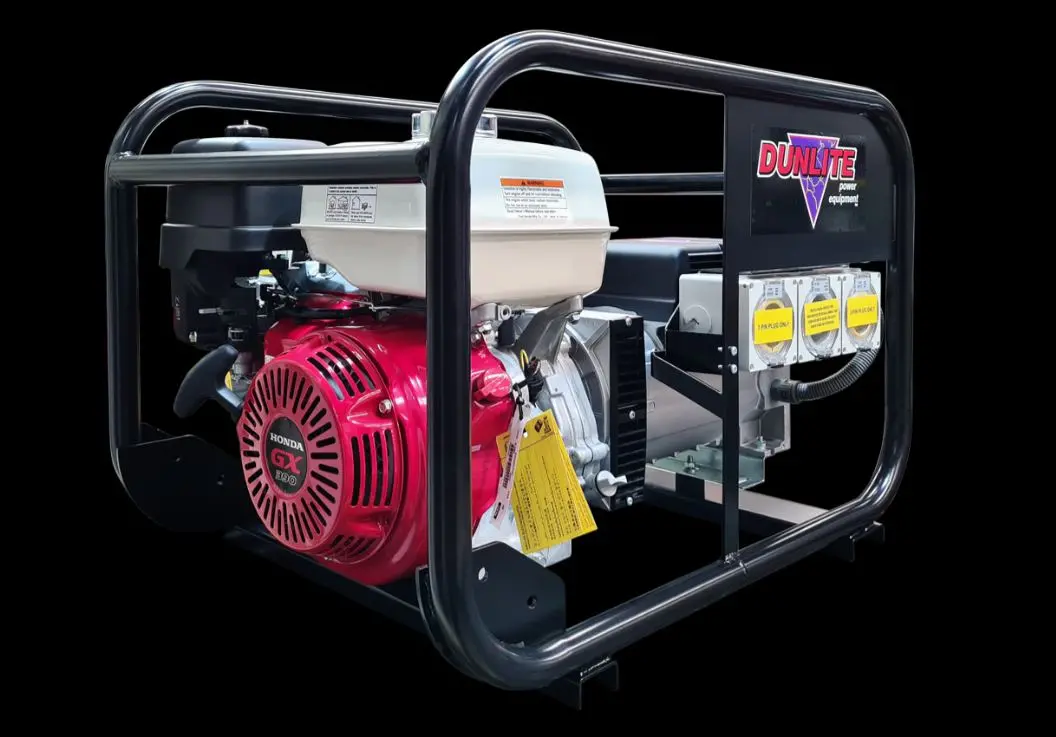 Dunlite 8 Kva Honda Powered Generator With Rcd Outlets & Sturdy Frame V2 Dguh7s-2-Rcd2 1