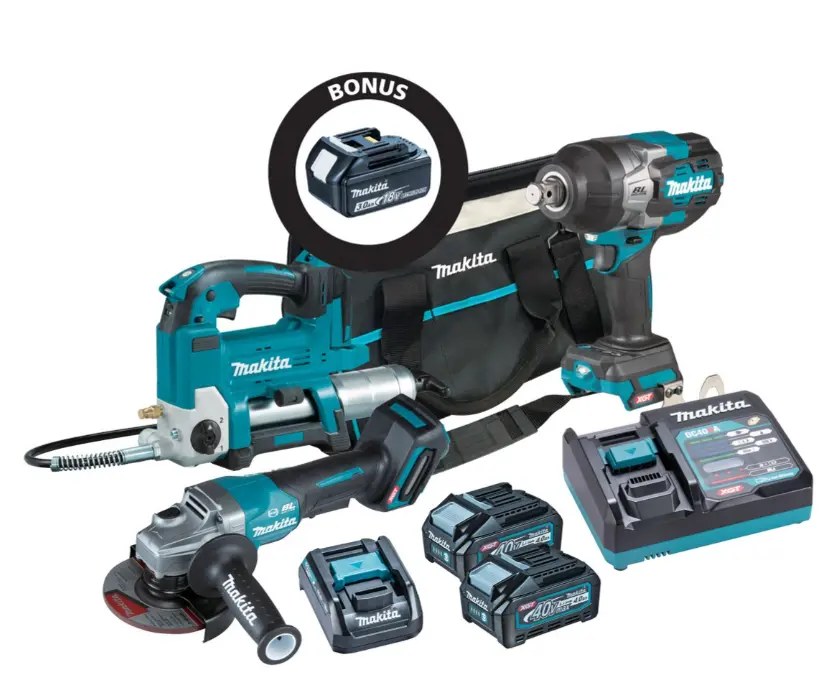 Makita 40V Max 3-Piece Brushless Combo Kit Dk0146x1 1