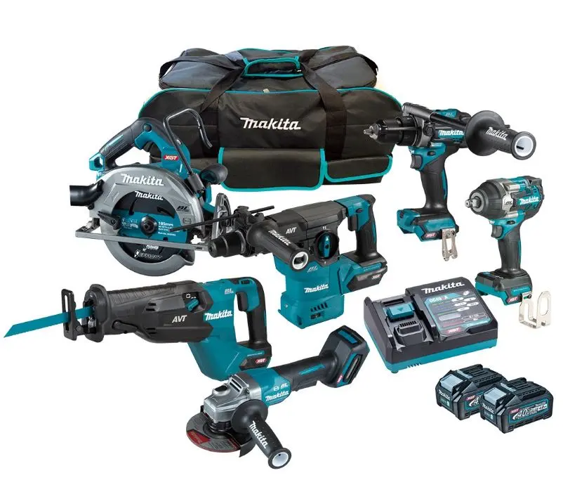 Makita 40V Max Brushless 6 Piece Combo Kit Plus Tool Bag  Dk0191g601 1