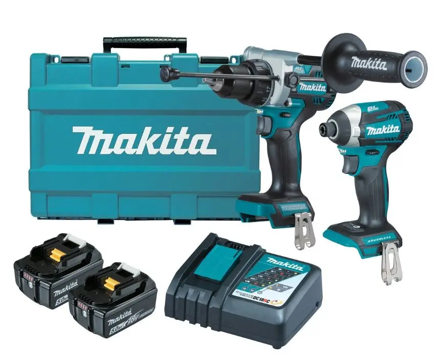 Makita 18V Brushless 2-Piece Combo Kit & Carry Case Dlx2412t 1