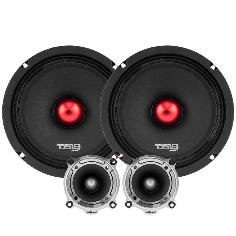 Ds18 Pro-X8.4Bmpk Package Deal (2) 550W 8" Midrange Speakers + (2) 2.75" Bullet Tweeters 1