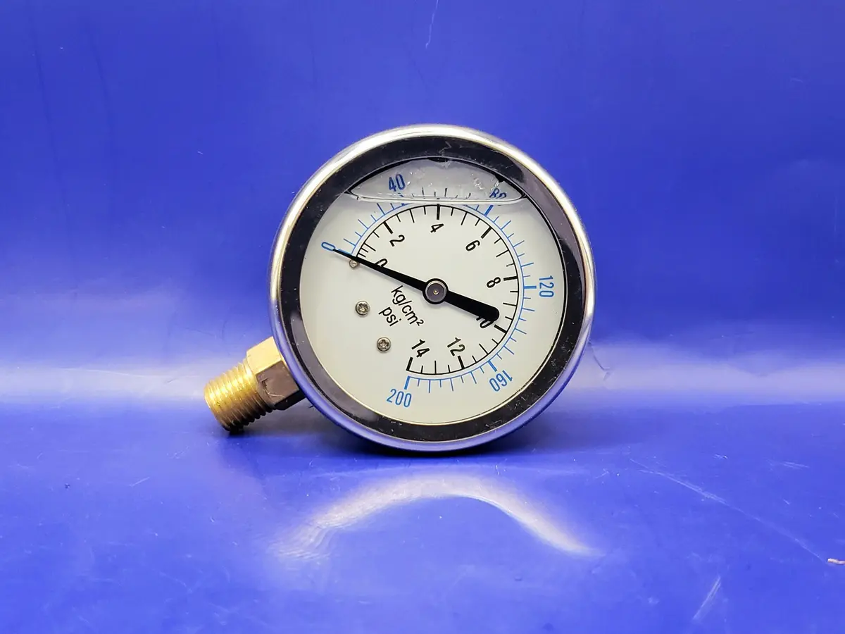 Lfsl25-200: Gauge 2.5"D 1/4Bm Liquid Filled 0 To 200 1