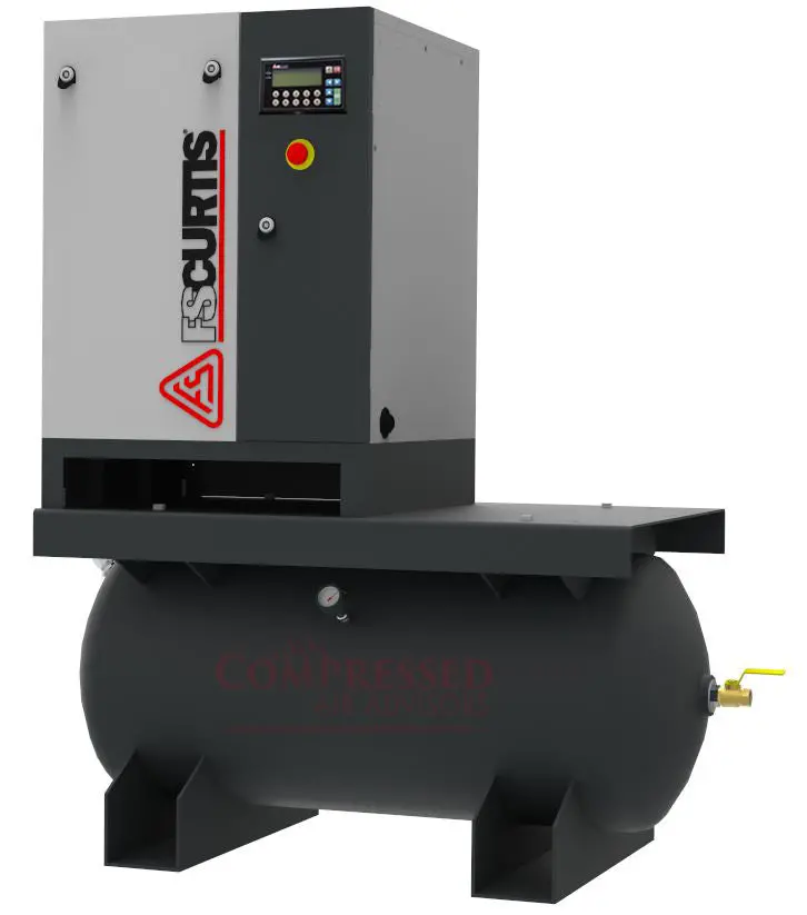 Fs Curtis Es04 Eco Scroll - 5Hp Scroll Air Compressor, 60 Gallon Tank Mounted, 14.5 Cfm @ 116 Psi 1