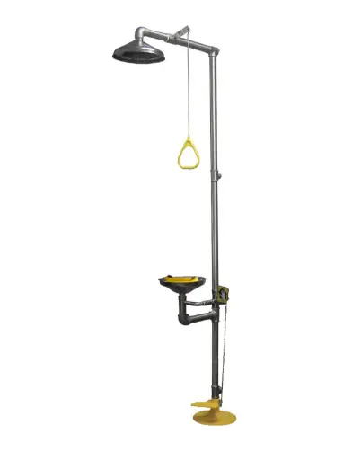Stainless Steel Safety Shower & Eyewash Unit Complete Ess989 1