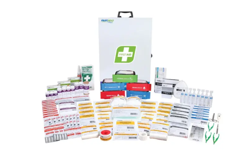 Fastaid R4 Industra Medic First Aid Kit, Metal Wall Mount Far4i10 1