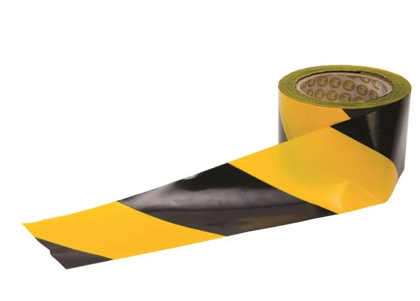 Frontier Safety Tape Yellow Black 100M Roll Frbarrieryb 1