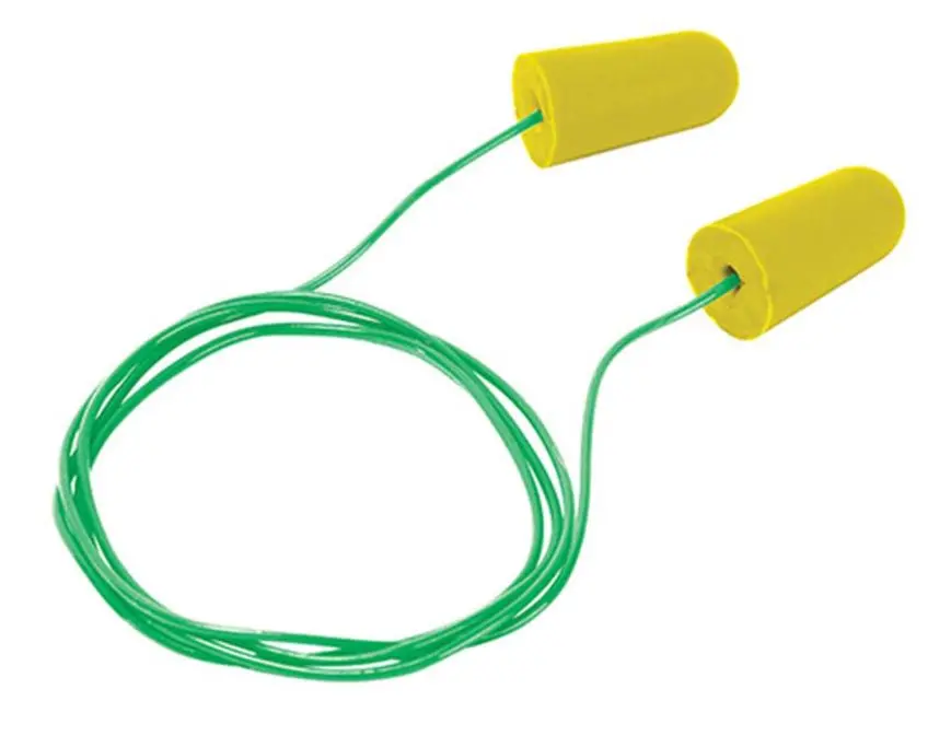 Frontier Disposable Corded Earplugs Yellow Box 100 Frplugcrdyy00c5 1