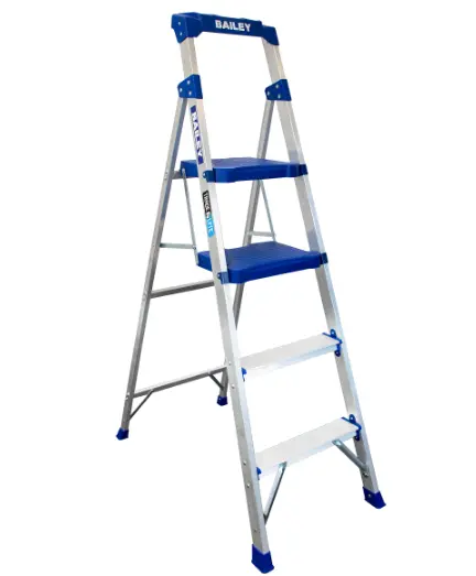 Bailey Aluminium Industrial Twin Platform Step Stool 4 Step Fs14041 1