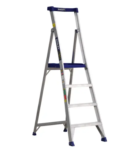Bailey Aluminium Ladder 150Kg P150 4 Step 1.2M Fs14067 1