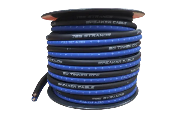 Full Tilt Audio 50' 8 Awg 100% Ofc Speaker Wire 1