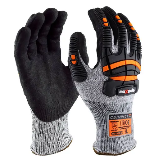 G-Force Cut 5 Tpr Protection & Gripmaster Gloves Sizes S To 2Xl Gbx280 1