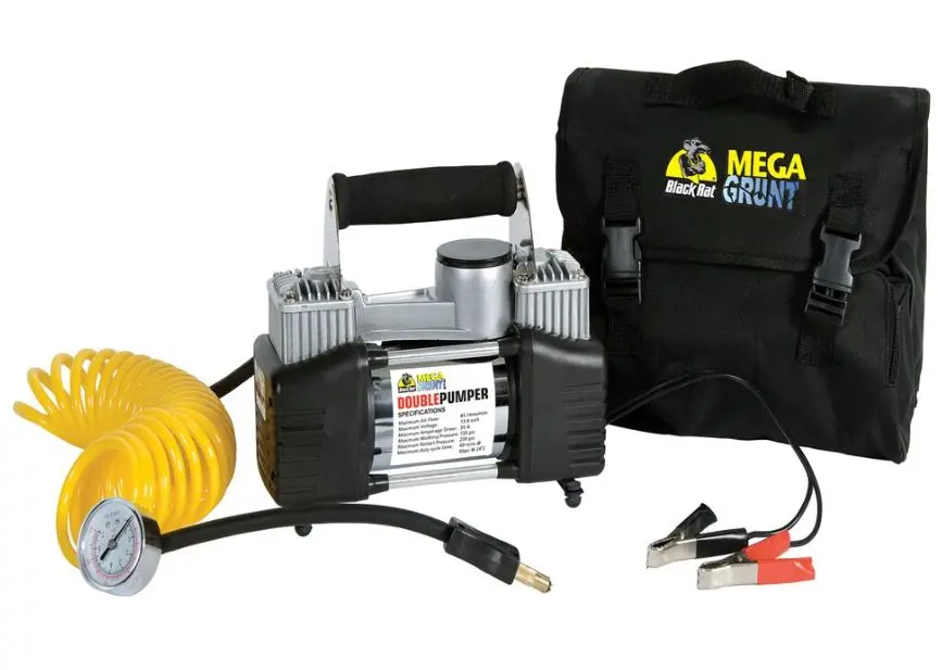 Black Rat Mega Grunt  Double Pumper 150 Psi 12V Air Compressor Beaver Gc400 1