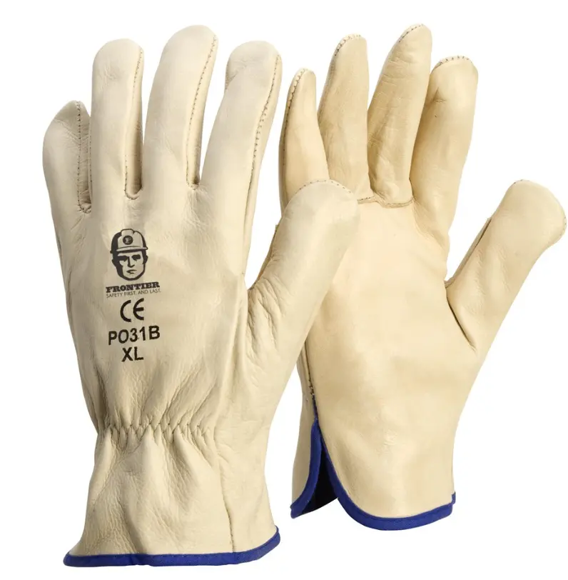 Frontier Premium Cowhide Rigger Glove Beige Sizes S To 2Xl Frrigprembe 1