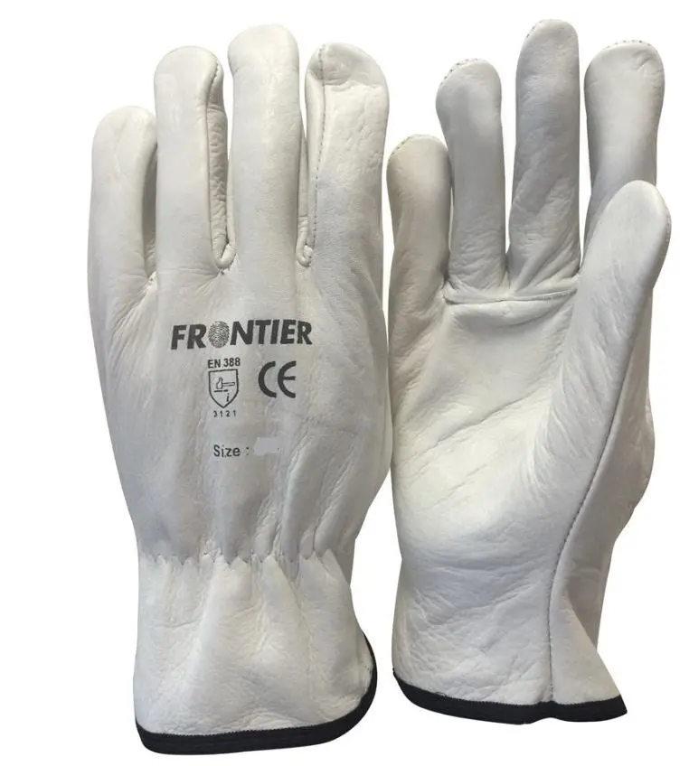 Frontier Standard Cowgrain Rigger Glove White Small - 2X Large Frriggstdww 1