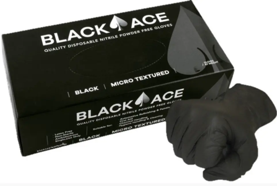 Maxisafe Black Ace Disposable Nitrile Gloves Unpowdered Box Of 90-100 Sizes S To 2Xl Gnb205 1