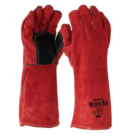 Maxisafe Western Red Kevlar Welder Glove Gwr162 1