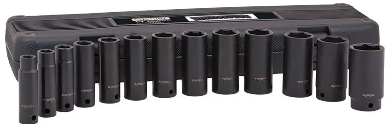 Geiger 1/2" Drive Imperial Socket Set (13Pc) Gx1312ssi 1