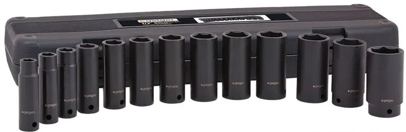 Geiger 1/2" Drive Metric Socket Set (13Pc) Gx1312ssm 1
