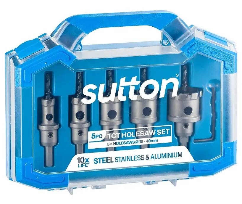 Sutton Tct Hole Cutter Set 5 Pce Htts  16, 20, 25, 32 & 40Mm H1170005 1