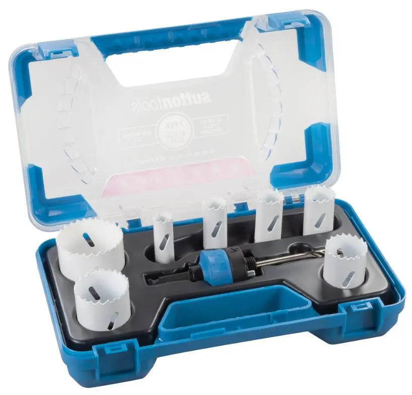 Sutton Tools Heavy Duty Bi-Metal Cobalt 7 Piece Electrician’S Holesaw Set H125bm9 1