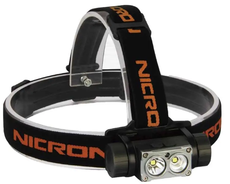 Nicron 1600Lm Rechargeable Alumnium Head Lamp H35 1