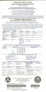 Baltimore/Washington Dc Area - Helicopter Route Chart 1