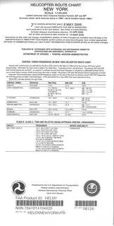 New York Area - Helicopter Route Chart 1