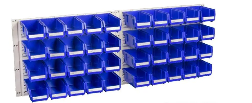 Geiger Hb Hanging Panel 40 Bin Kit (Blue) Hp1kitb 1