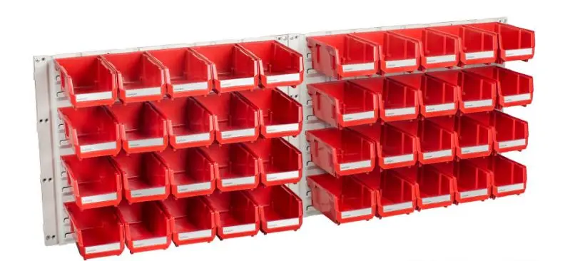 Geiger Hb Hanging Panel 40 Bin Kit (Red) Hp1kitr 1