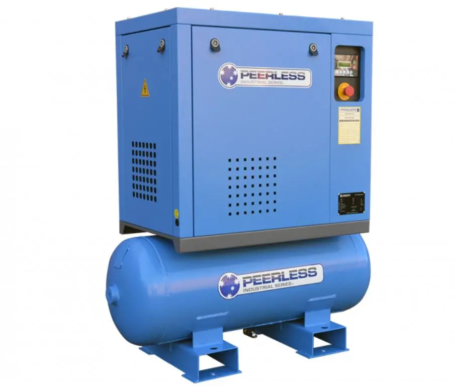 Peerless 5.5Hp Three Phase Screw Compressor Tank Mount Hqb5.5Hp 1