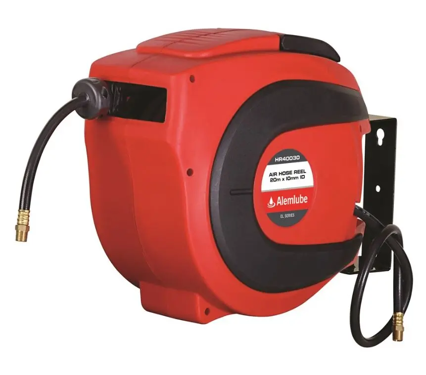 Alemlube El Series Air Hose Reel 3/8" X 20M Hr40030 1